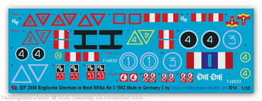 Peddinghaus-Decals 1:35 2856 English Sherman tanks in North Africa No 3 , 1942