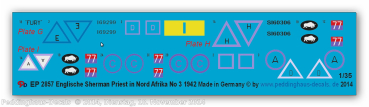 Peddinghaus-Decals 1:35  2857 English Priest tanks in North Afria , 1942