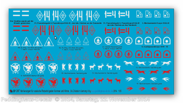 Peddinghaus-Decals 1:35 2867 markings for russian tank brigades No 2