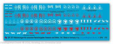 Peddinghaus-Decals 1:48 2871 markings for russian tank brigades No 2