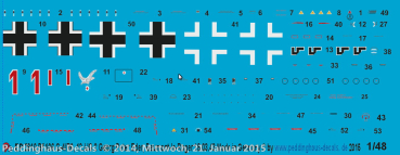 Peddinghaus-Decals 1:48 2910 BF 109 G-4/R6. 12./JG 2 Georg Peter Eder, Beumont-le-Roger 18.03.43