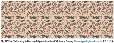 Peddinghaus-Decals 1:35  2934  german Bundeswehr camoflage uniforms for ISAF units