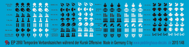 Peddinghaus-Decals 1:48 2950 temp. markings for the german units during the Kursk ovensive