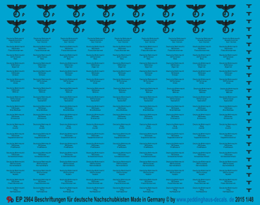Peddinghaus-Decals 1:48 2964 Beschriftungen für deutsche Nachschubkisten