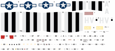 Peddinghaus Decals 1-72 EP 4758 P-47D Thunderbolt Lieutenant Colonel Francis S. "Gabby" Gabreski 61 st Figher Squa.