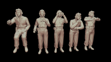 Peddinghaus 3 D Druck 1/48 48142  Tank Crew UDSSR 5 crewmembers