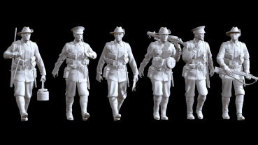 Peddinghaus 3D Druck 1/48 48151 6 Australian soldiers