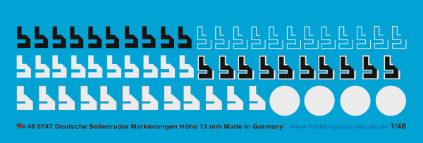 Peddinghaus-Decals 1:48 0747 Swasticas of the german airforce 13 mm