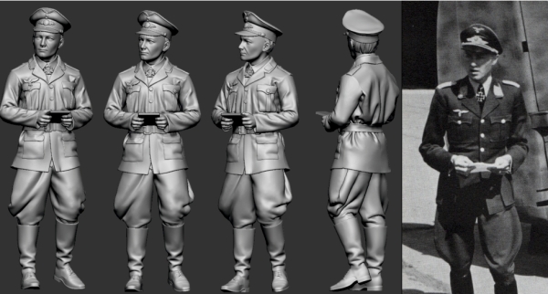 Peddinghaus 3 D Druck Luftwaffe Acces 1/32 32005 Nachtjäger Ass Sayn Wittgenstein