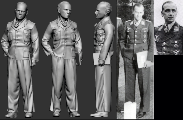Peddinghaus 3 D Druck Luftwaffe Acces 1/32 32006 Nachtjäger Ass Werner Streib