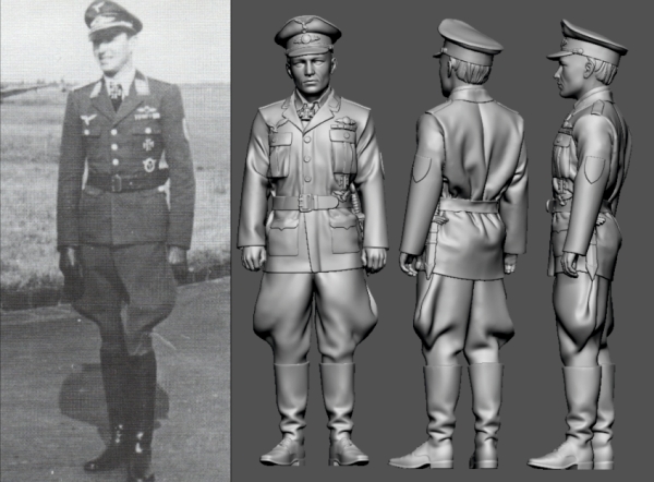 Peddinghaus 3 D Druck Luftwaffe Acces 1/32 35014 Stuka Ass Paul Werner Hozzel