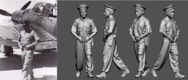 Peddinghaus 3 D Druck Luftwaffe Acces 1/32 35015 Stuka Ass Walter Sigel