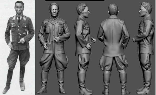 Peddinghaus 3 D Druck 1/48 48318 Stuka Ass Pilot Mahlke