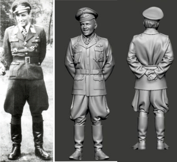 Peddinghaus 3 D Druck Luftwaffe Acces 1/32 35020 Nachtjäger Ass Hans Wolfgang Schnaufer