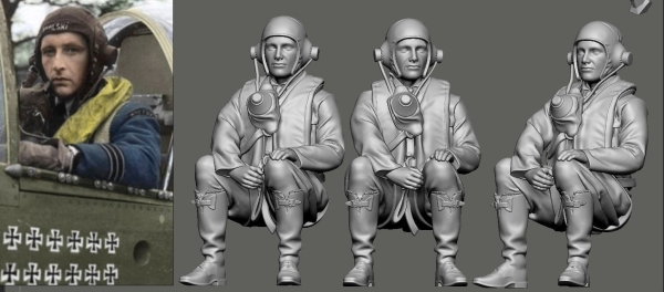 Peddinghaus 3 D druck 1/32 32093 Polish Ace RAF WW II  Stanislaw Skalski
