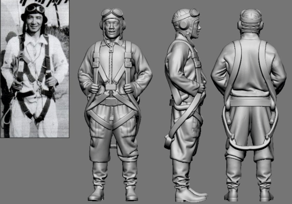 Peddinghaus 3 D Druck 1/32 32128 Japan Piloten Asse der Army Yukiyoshi  Wakamatsu
