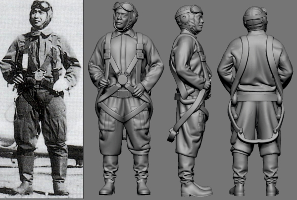 Peddinghaus 3 D Druck 1/32 32129 Japan Piloten Asse der Army  Satosh  Anabuki