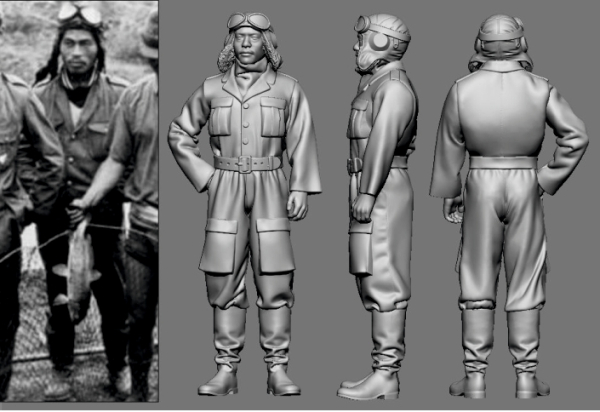 Peddinghaus 3 D Druck 1/32 32141 Japan Piloten Asse der Marine  Takeo Okumura, Zero