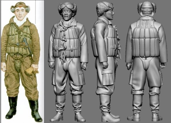 Peddinghaus 3 D Druck 1/32 32144 Japan Piloten Asse der Marine Takeo Tanimizu, Zero