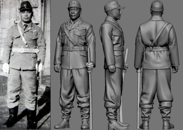 Peddinghaus 3 D Druck 1/32 32147 Japan Piloten Asse der Marine Takashige Egusa , Pearl Harbour  Dive Bomber Commander