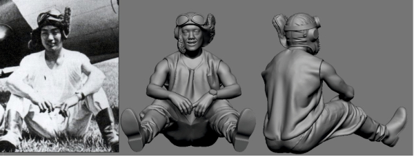 Peddinghaus 3 D Druck 1/32 32151 Japan Piloten Asse der Marine Kaneyoshi Muto Shidenkai