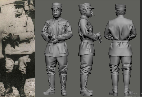 Peddinghaus 3D Druck 32158  WWI French Aces "Les Cigognes" Dorme