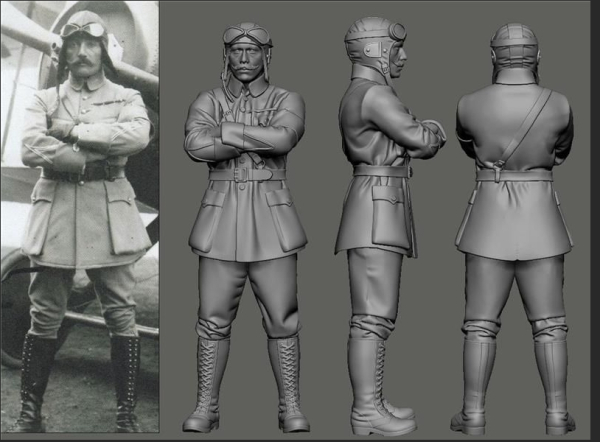 Peddinghaus 3D Druck 1-32 32166 WWI French Balloon Busters Pinsard