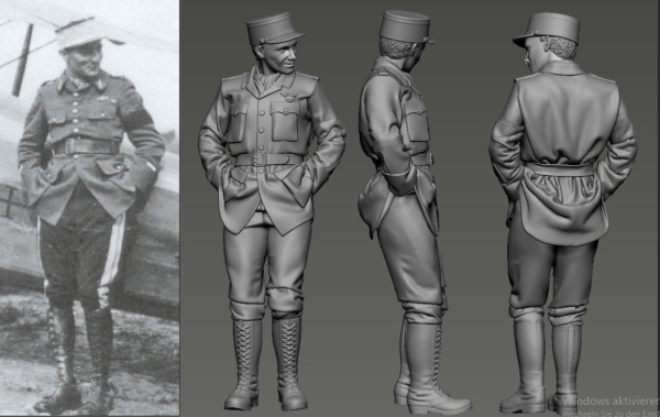 Peddinghaus 3D Druck 1-32 32170  WWI French Balloon Busters Sardier