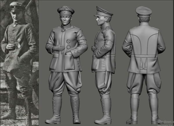 Peddinghaus 3 D Druck 1/48 48512 German Aces 1918  Hans Kirschstein