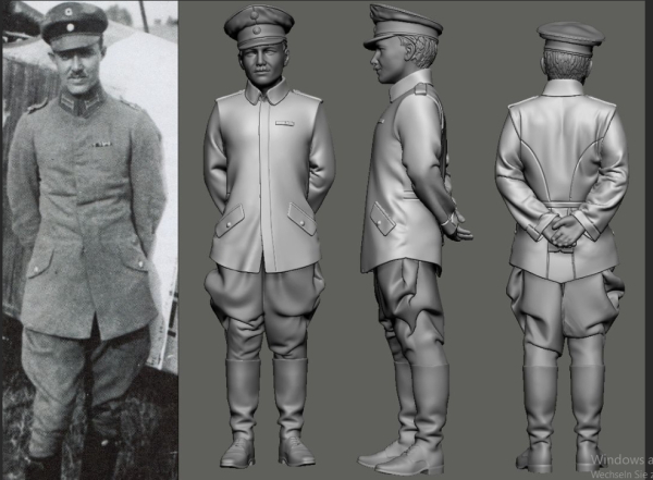 Peddinghaus 3 D Druck 1/48 48517 German Aces 1918  Emil Thuy