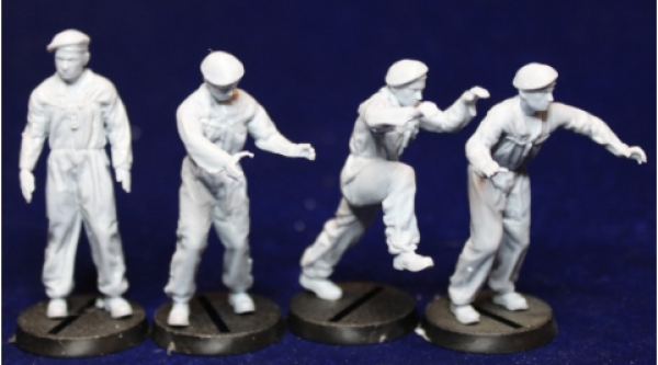 Peddinghaus 3D Druck 35BW016 M48 Crew beim Aufsitzen, 4 Mann