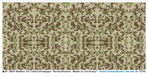 Peddinghaus-Decals 1:16 3805 Waffen SS camoflage uniforms