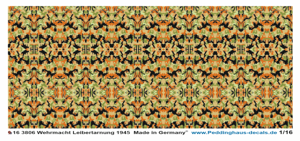 Peddinghaus-Decals 1:16 3806 Leibertarnung der Wehrmacht