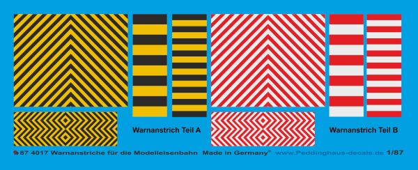 Peddinghaus-Decals 1:87 4017 Warnpaintings for rail and equipment