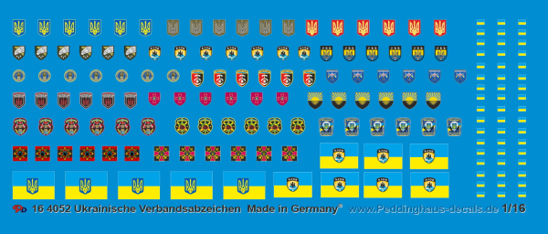 Peddinghaus-Decals 1:16 4052  Ukrain unit emblems 2022