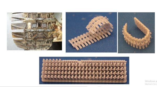 Peddinghaus 3 D 4140 Winterkette für Panzer III und Panzer IV Versionen workable early Version with holow teeth