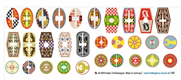 Peddinghaus-Decals 1/48 4509 Kelten Schildwappen