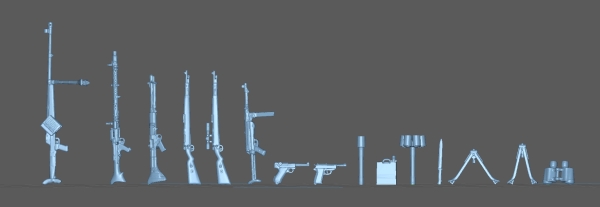 Peddinghaus 3 D Druck 1-35 4514 early german weapon set