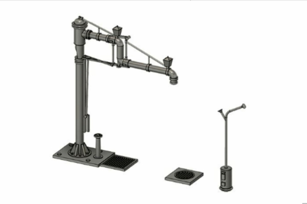 Peddinghaus 3 D Druck 1/72 4608 Dampflok Wasserspender
