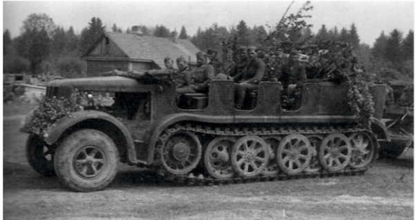 Peddinghaus 3D Druck 4727 Sd. Kfz 7 8,8 cm Flak Zugmaschine mit 10 Mann Bedienung