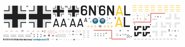 Peddinghaus-Decals 1-35 4737 He 111 KG 100 Battle of Britain