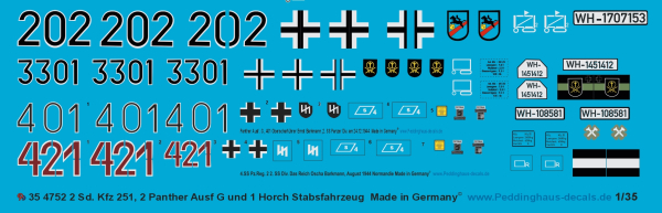 Peddinghaus Decals 1:350 4752 Fregatte Brandenburg Bundesmarine