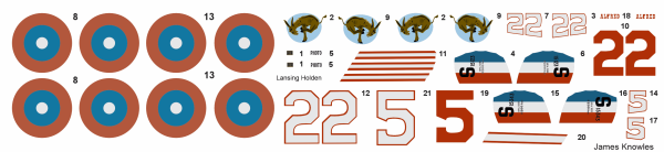 Peddinghaus Decals 1-72 4674 Spad S.XIII - WWI US Aces 95th Aero, Lansing Holden & James Knowles