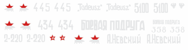 Peddinghaus-Decals 1-48 4821 Russische & Polnische IS 2 & IS 4 Panzer 1944-1945