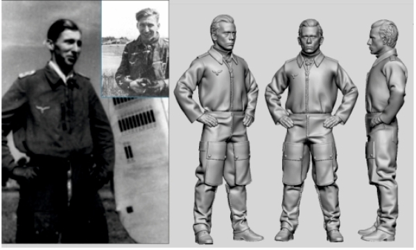 Peddinghaus 3 D Druck 1/48 48421 Dt Luftwaffe Aces Frankreich Klaus Mietusch