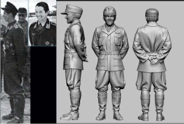 Peddinghaus 3 D Druck 1/32 32106 Dt Luftwaffe Aces Eismeergesch. JG 5 Walter Schuck