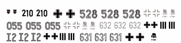 Peddinghaus-Decals 1-87 4827 Deutsche Panzer der Totenkopf Division ( Kursk Offensive )