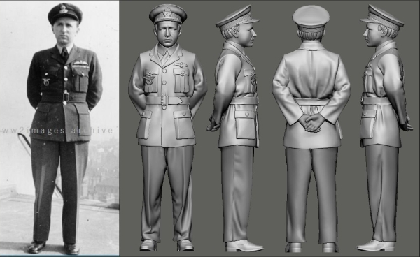 Peddinghaus 3 D Druck 1/48 48240 Czech Ace RAF WW II Karel Kuttelwascher