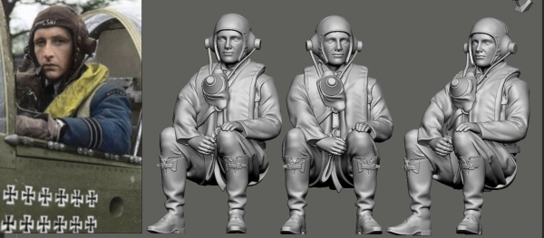 Peddinghaus 3 D Druck 1/48 48244 Polish Ace RAF WW II  Stanislaw Skalski