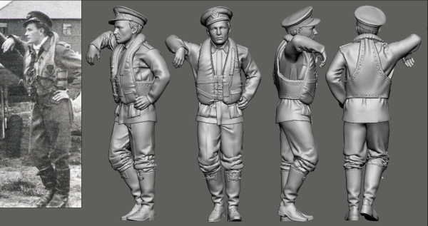 Peddinghaus 3 D Druck 1/48 48247 Solvak Ace RAF WW II Otto Smik